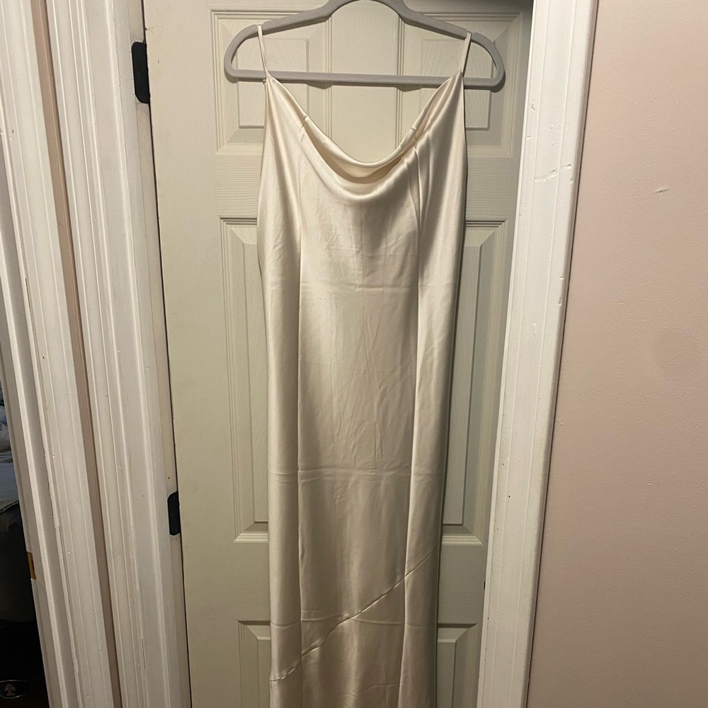 Champagne Satin Dress